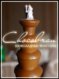 шоколадный фонтан с фигуркой